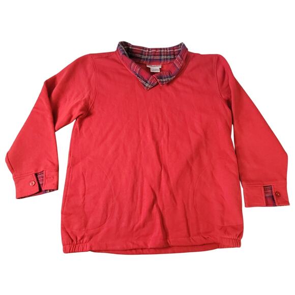 CW Classics Red Long Sleeve Pullover Sweatshirt - Large - Picture 1 of 6